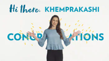 Personalised video welcoming new students