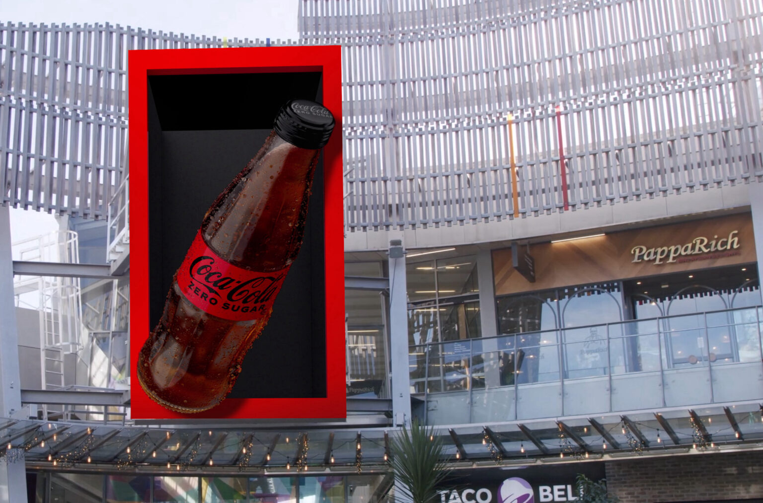 Immersive 3D Billboard for Coca-Cola