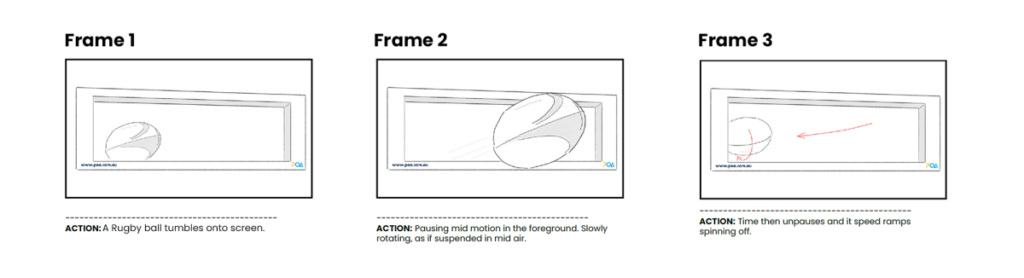 Example of Creativa's 3D Animorphic storyboard