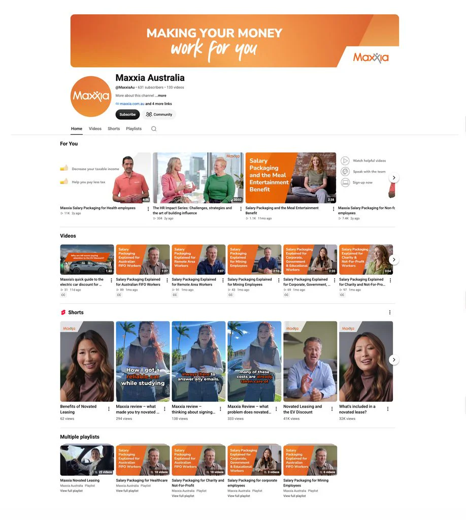 Maxxia Video Library on Youtube